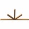 Ekena Millwork Saratoga Timber Gable Bracket, Western Red Cedar, 96"W x 48"H x 3 1/2"D x 3 1/2"F, 12/12 Pitch GBW096X48X0404SAR00SWR - alternate 2